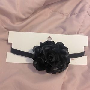 Black Rosette Choker From Express